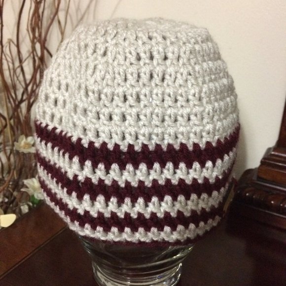 Brand New Handmade Crochet Simple Fitted Beanie for Teens or Adult. - Picture 6 of 6